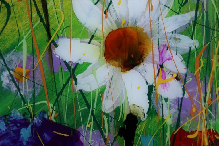 Original Abstract Expressionism Landscape Painting by Donatella Marraoni
