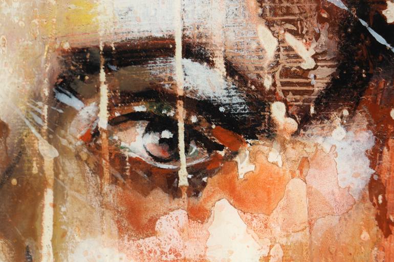 Original Abstract Expressionism People Painting by Donatella Marraoni