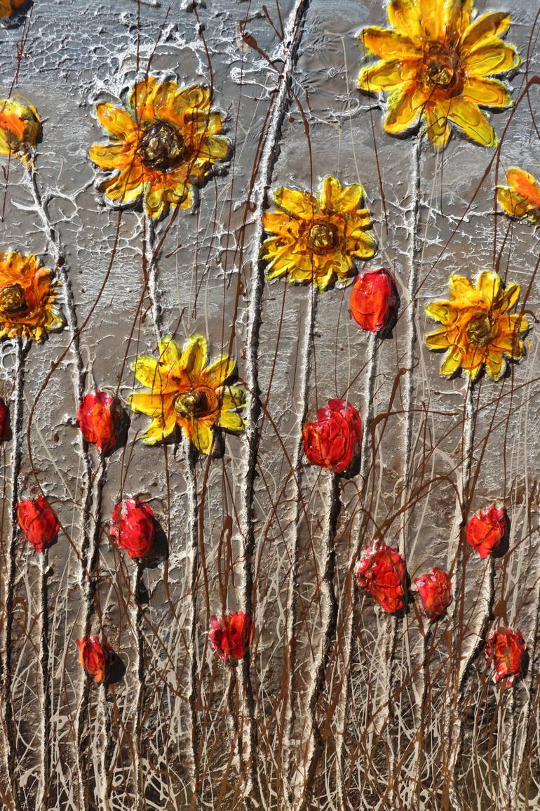 Original Abstract Expressionism Landscape Painting by Donatella Marraoni