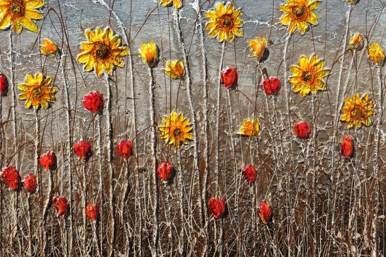 Original Abstract Expressionism Landscape Painting by Donatella Marraoni