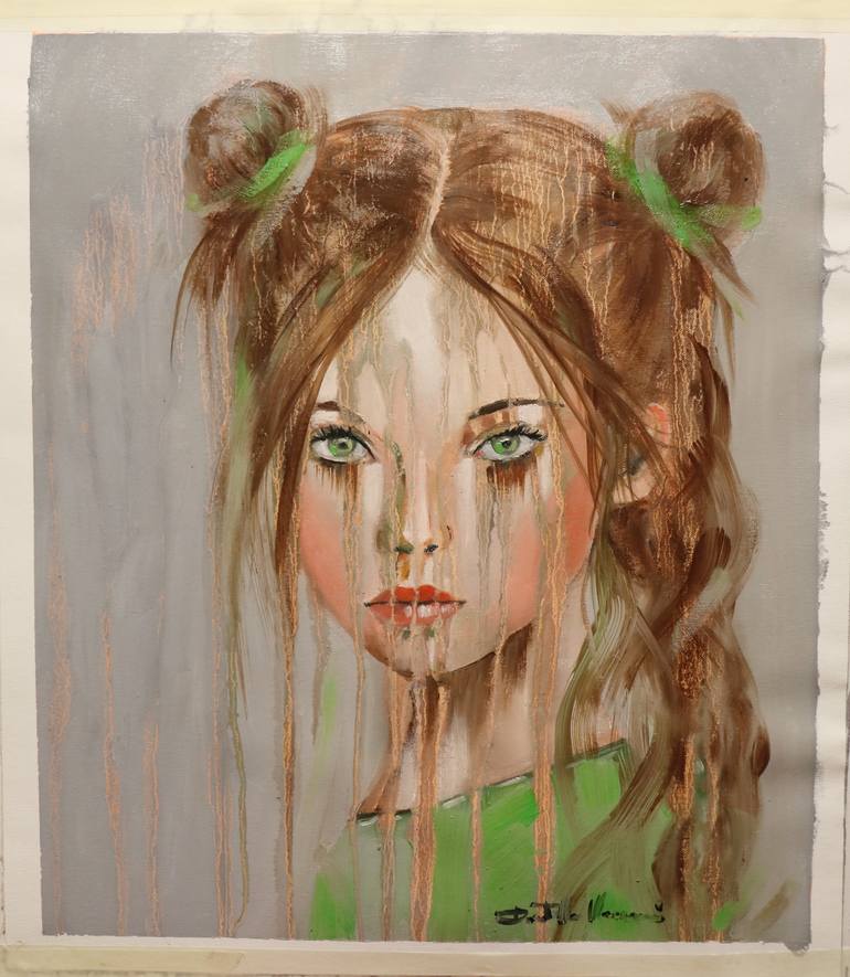 Original Abstract Expressionism Women Painting by Donatella Marraoni