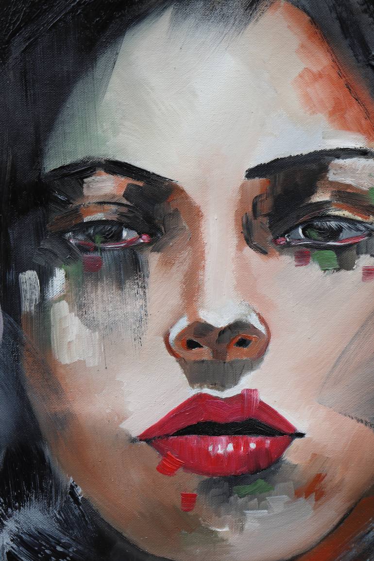 Original Abstract Expressionism Women Painting by Donatella Marraoni