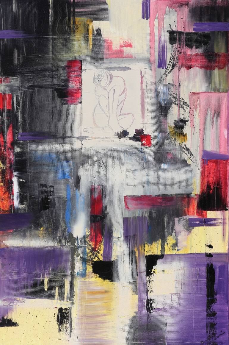 Print of Abstract Expressionism Women Paintings by Donatella Marraoni