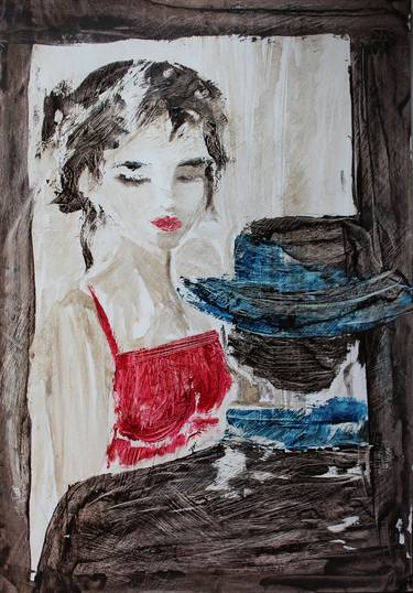 Original Abstract Expressionism Women Paintings by Donatella Marraoni