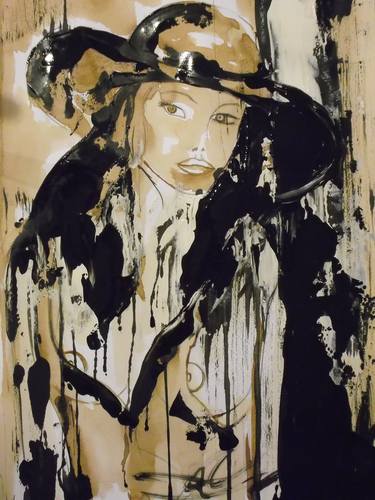 Original Abstract Expressionism Women Paintings by Donatella Marraoni