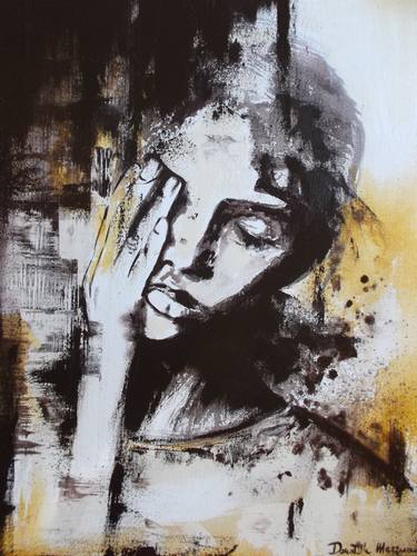 Print of Abstract Expressionism Women Paintings by Donatella Marraoni