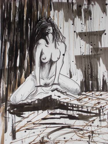Original Figurative Nude Paintings by Donatella Marraoni