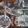oil and cement on canvas