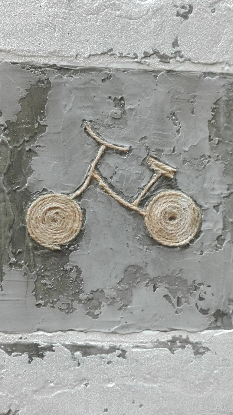 Original Bicycle Painting by Donatella Marraoni