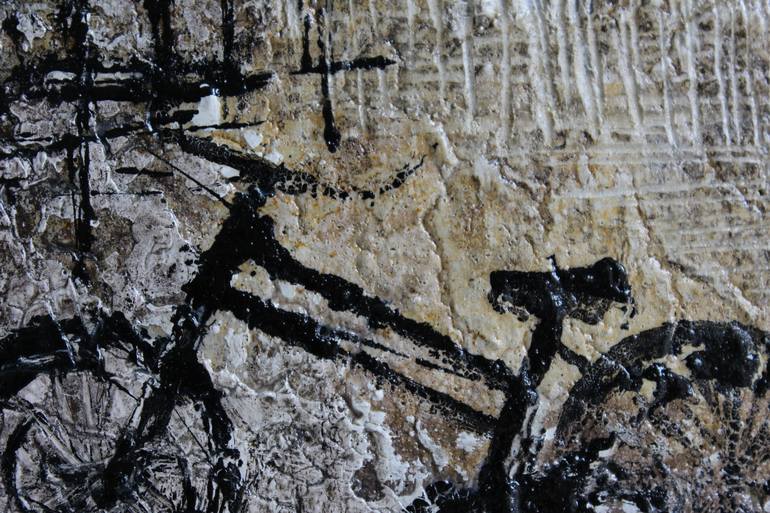 Original Abstract Expressionism Bike Painting by Donatella Marraoni