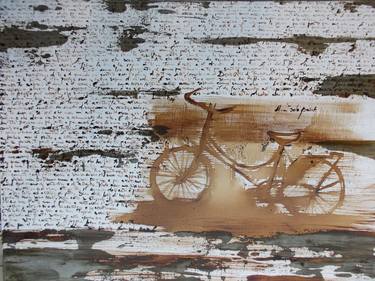 Print of Abstract Expressionism Bicycle Paintings by Donatella Marraoni