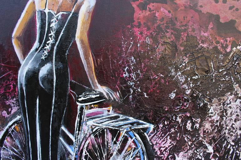 Original Bike Painting by Donatella Marraoni