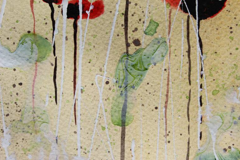 Original Abstract Expressionism Floral Painting by Donatella Marraoni