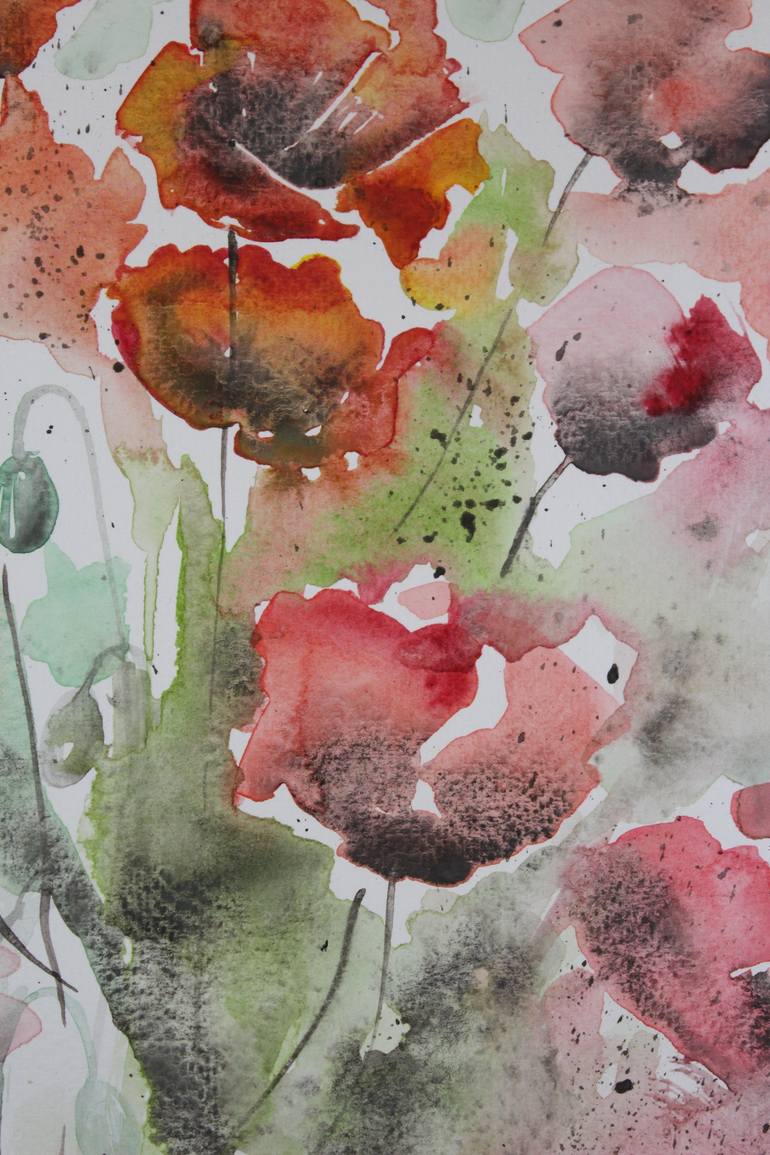 Original Floral Painting by Donatella Marraoni