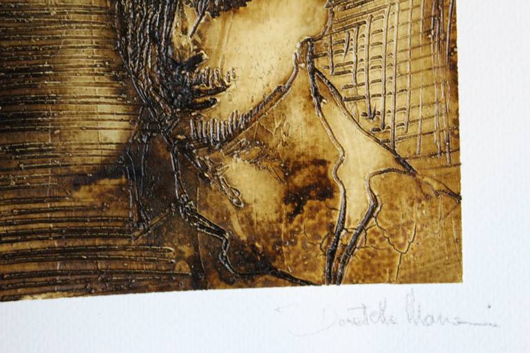 Original Abstract Expressionism People Painting by Donatella Marraoni