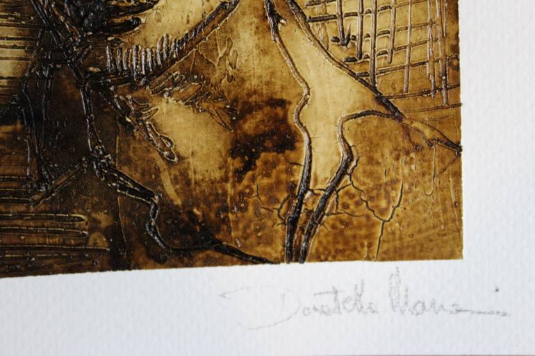 Original Abstract Expressionism People Painting by Donatella Marraoni