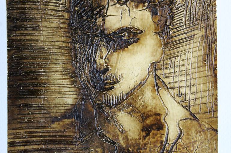 Original Abstract Expressionism People Painting by Donatella Marraoni