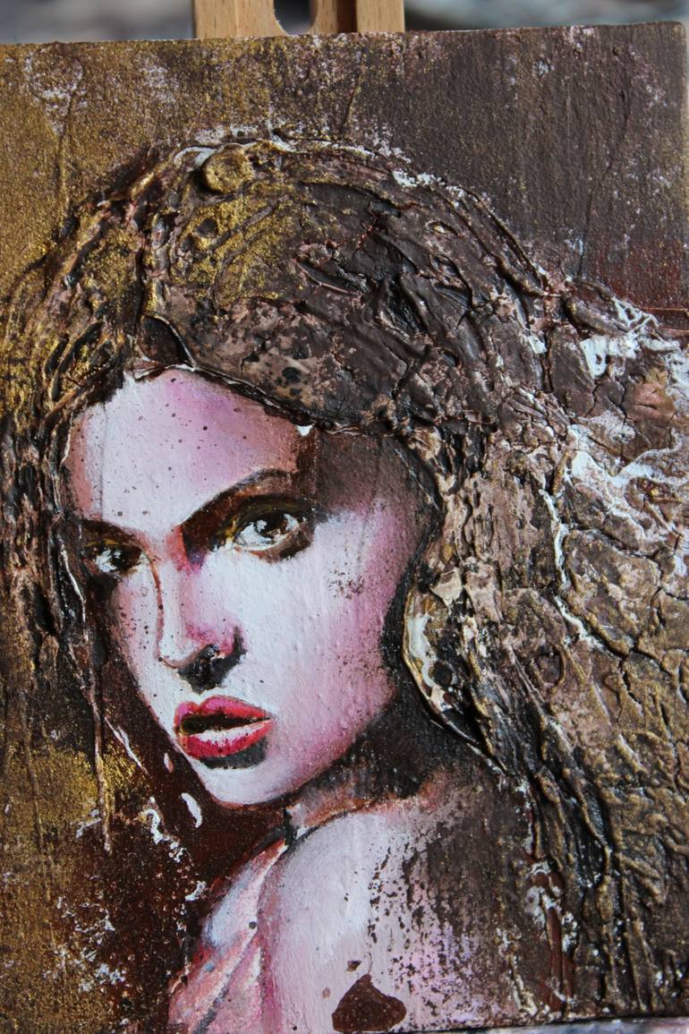 Original Abstract Expressionism People Painting by Donatella Marraoni