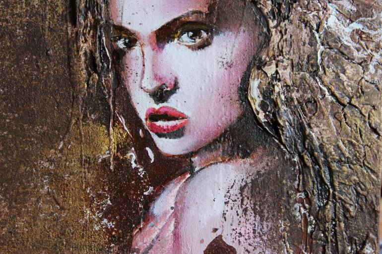 Original Abstract Expressionism People Painting by Donatella Marraoni