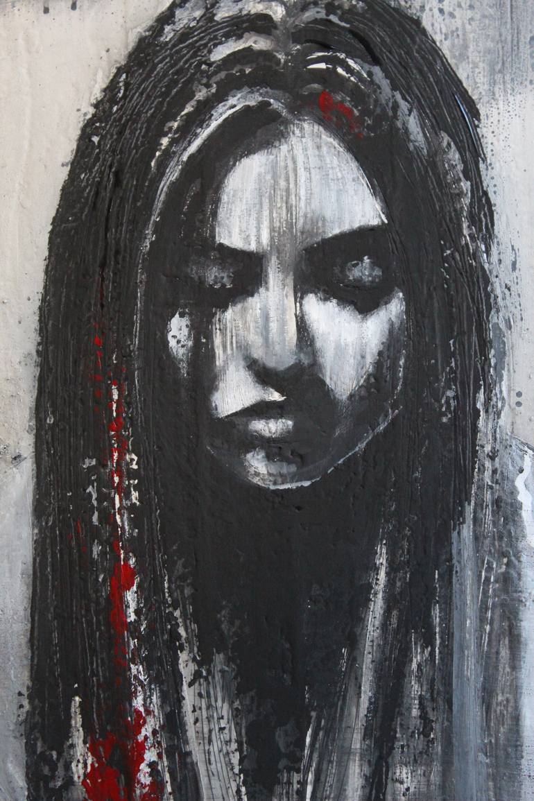 Original Abstract Expressionism People Painting by Donatella Marraoni