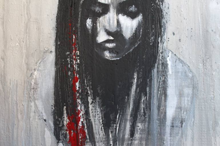 Original Abstract Expressionism People Painting by Donatella Marraoni