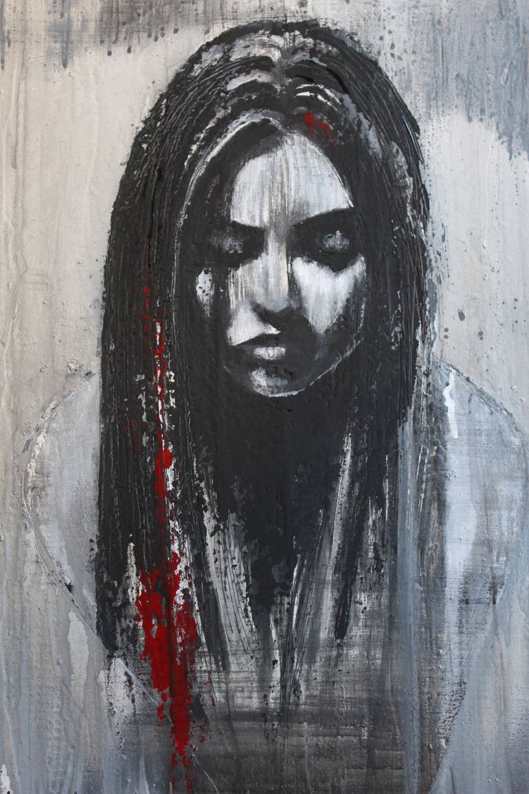 Original Abstract Expressionism People Painting by Donatella Marraoni