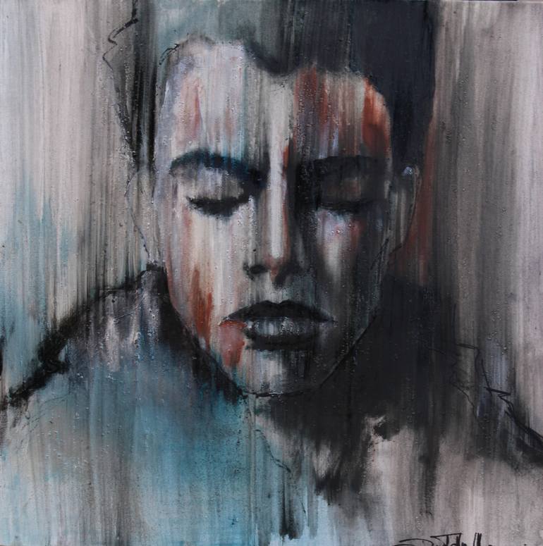 Print of Abstract Expressionism Portrait Paintings by Donatella Marraoni