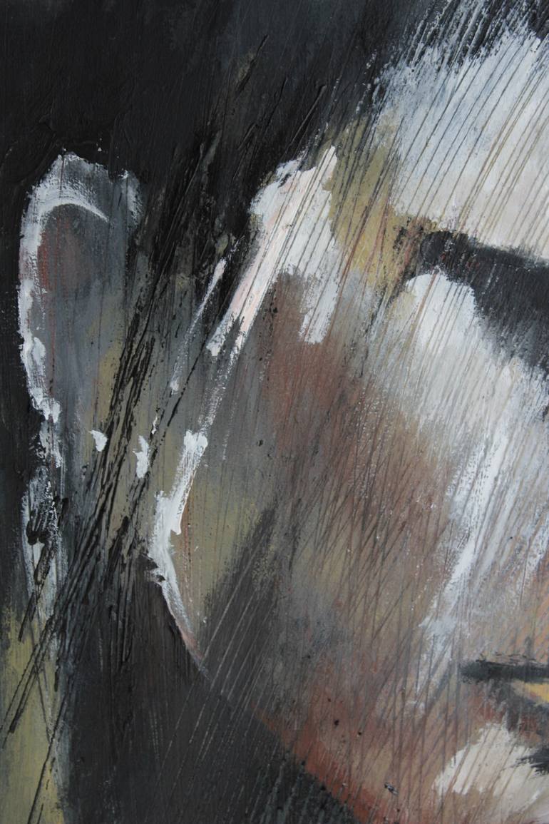 Original Abstract Expressionism Portrait Painting by Donatella Marraoni