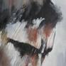 Painted on cardboard canvas with oil and cement....................
