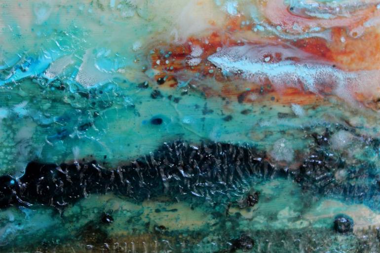 Original Abstract Expressionism Landscape Painting by Donatella Marraoni