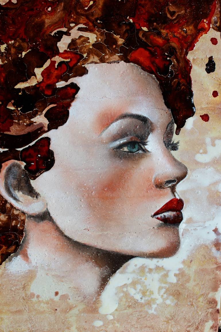 Original Portrait Painting by Donatella Marraoni