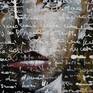 Painted on cardboard canvas with oil gloss and cement........................