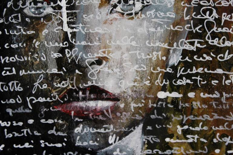Original Abstract Expressionism Portrait Painting by Donatella Marraoni