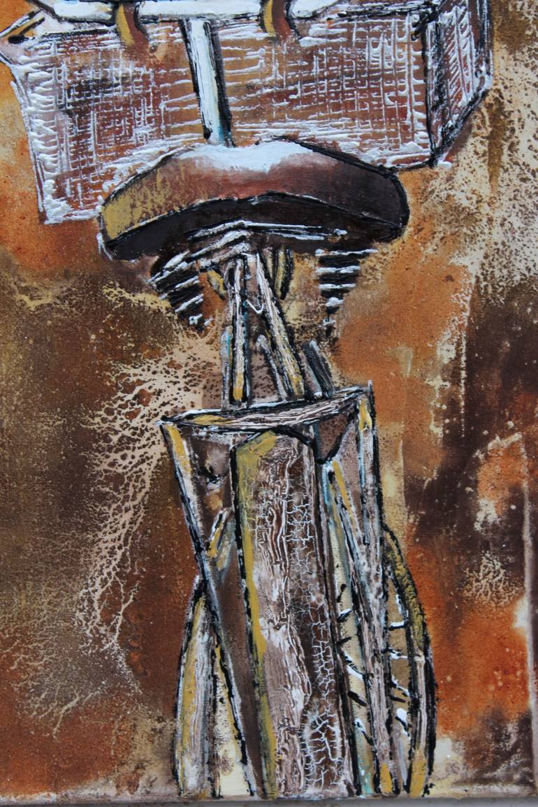 Original Abstract Expressionism Erotic Painting by Donatella Marraoni