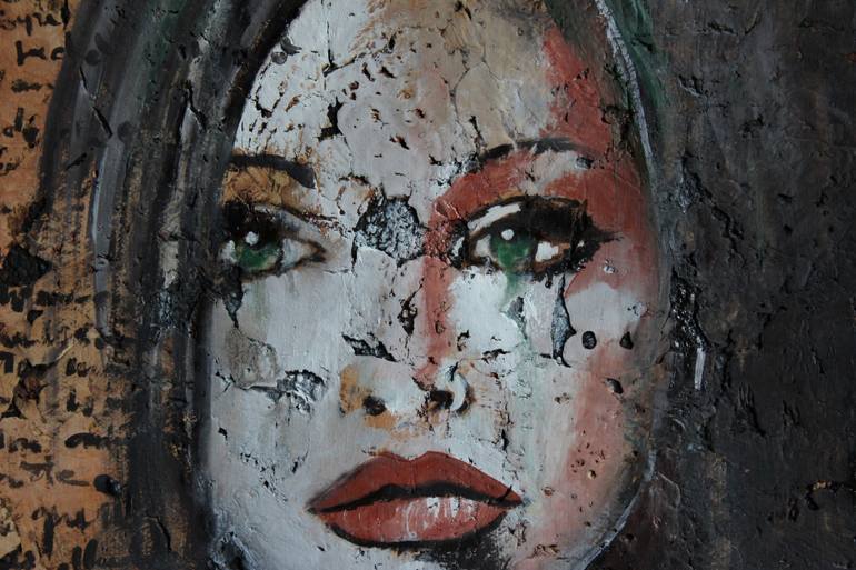 Original Abstract Expressionism People Painting by Donatella Marraoni