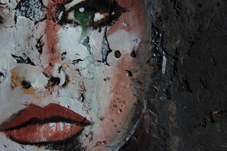 Original Abstract Expressionism People Painting by Donatella Marraoni