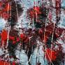 Painted on canvas with oil gloss and cement...................