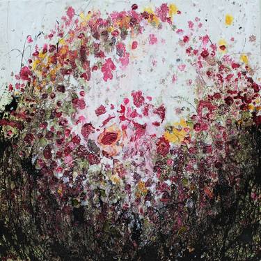 Print of Abstract Expressionism Floral Paintings by Donatella Marraoni