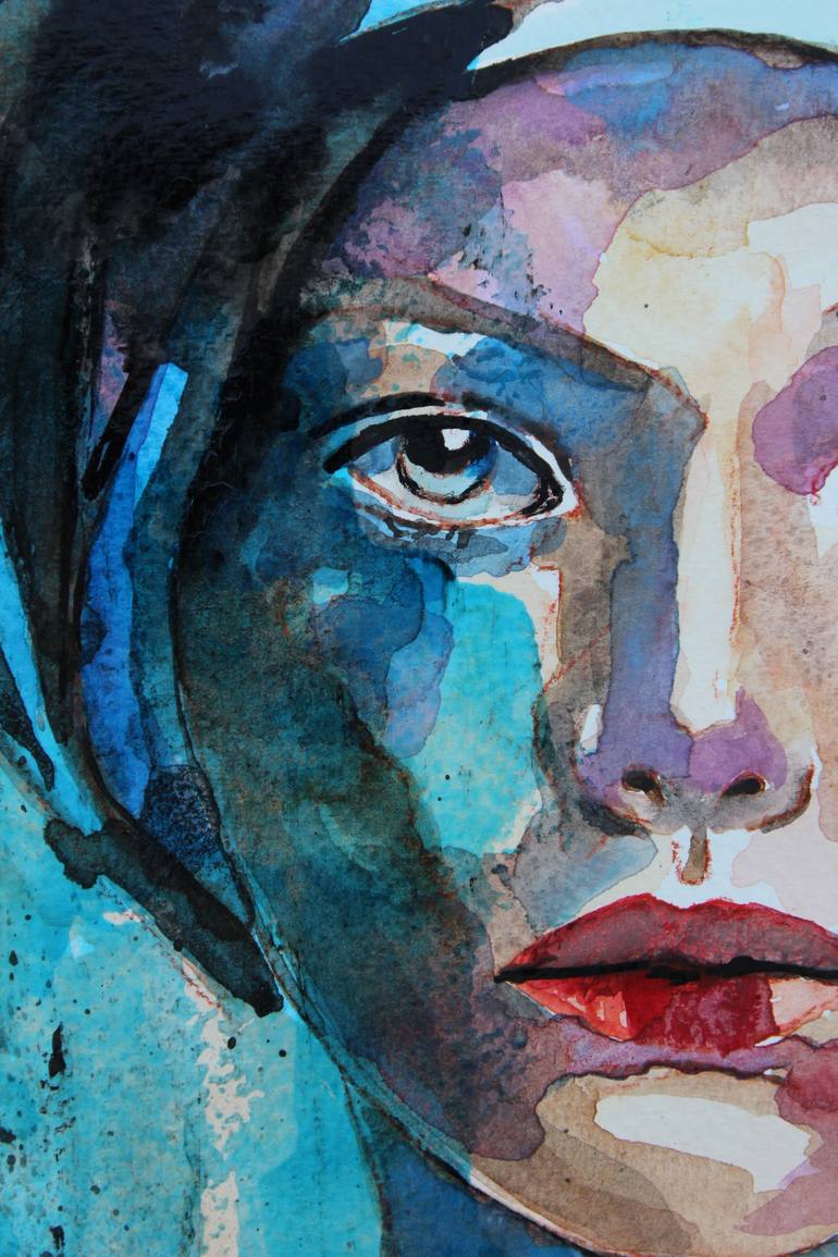 Original Abstract Expressionism Portrait Painting by Donatella Marraoni