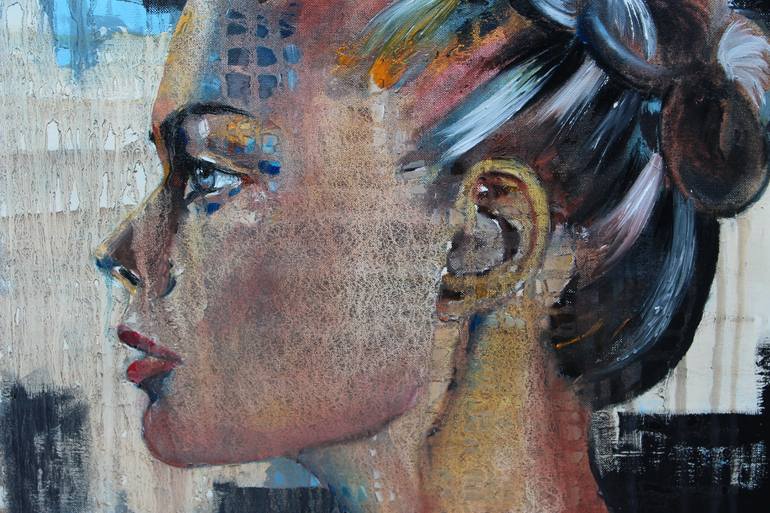 Original Portrait Painting by Donatella Marraoni