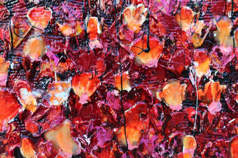 Original Abstract Expressionism Floral Painting by Donatella Marraoni