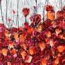 Painted on canvas with oil gloss and cement.........memories, love, poppies