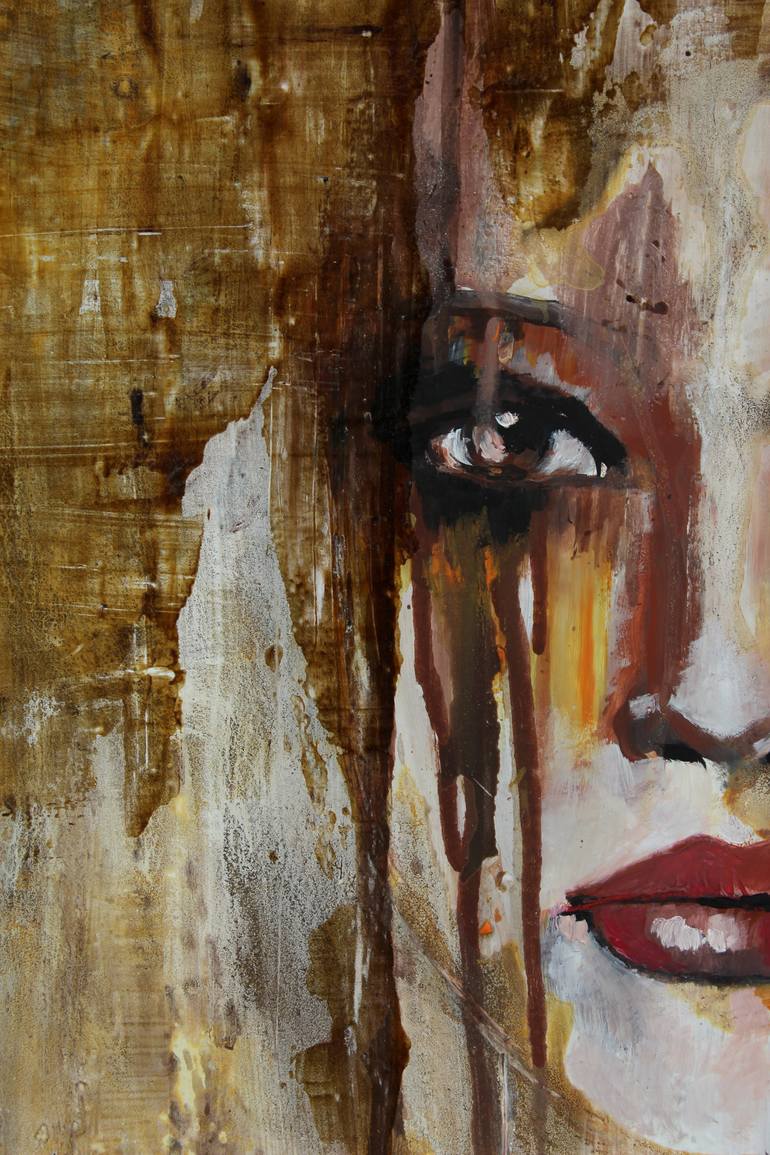 Original Abstract Expressionism People Painting by Donatella Marraoni