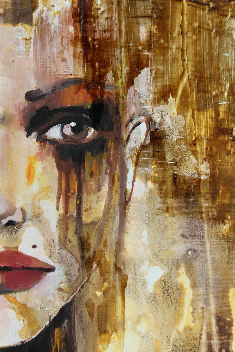 Original Abstract Expressionism People Painting by Donatella Marraoni