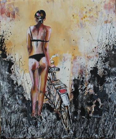 Print of Abstract Expressionism Bike Paintings by Donatella Marraoni