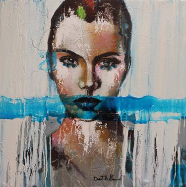 Original Abstract Expressionism Portrait Paintings by Donatella Marraoni