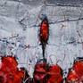 Painted on canvas with oil gloss and cement.............