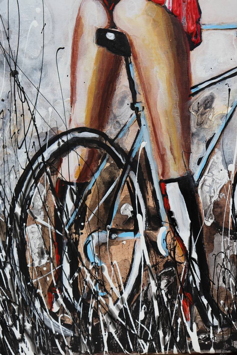 Original Abstract Expressionism Body Painting by Donatella Marraoni