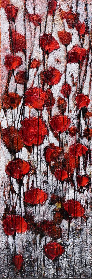 Original Abstract Expressionism Floral Paintings by Donatella Marraoni