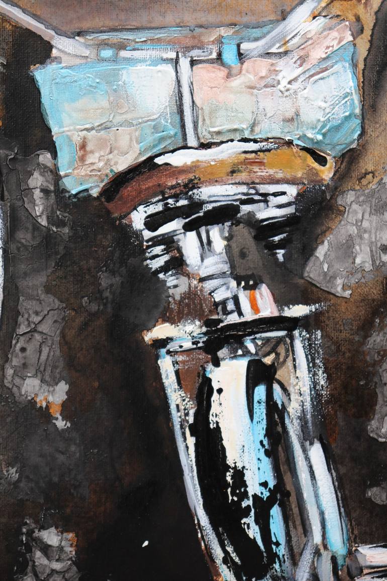 Original Bicycle Painting by Donatella Marraoni